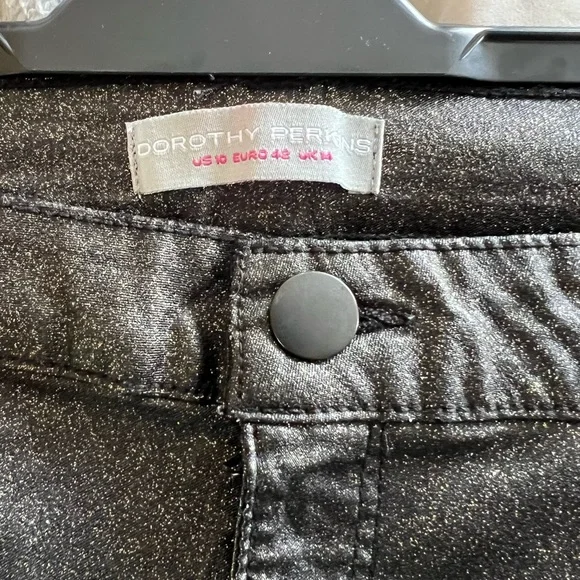 Pair of Dorothy Perkins Glittery Trousers ideal Rockstar look size 10 - Picture 11 of 11